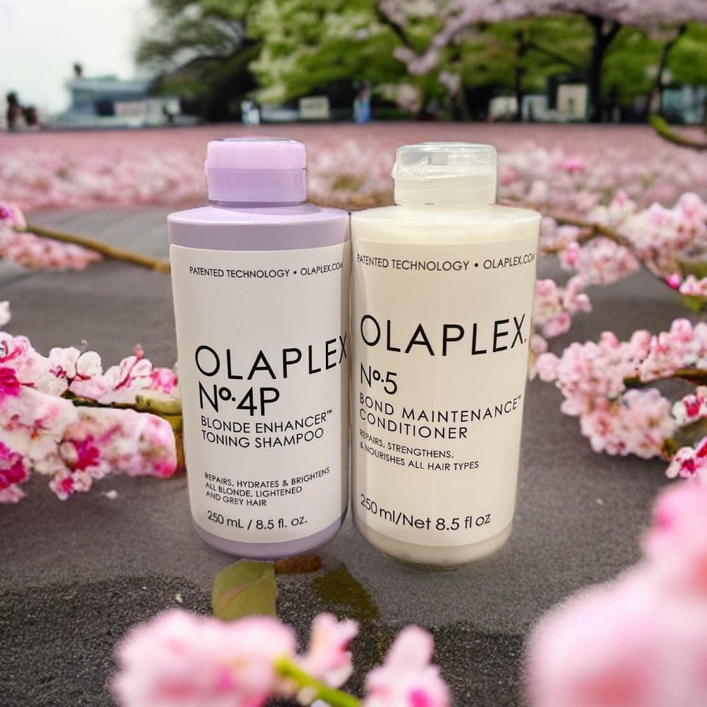 Olaplex No.5 & 4P Blonde Enhancer Toning Conditioner Shampoo 8.5 oz